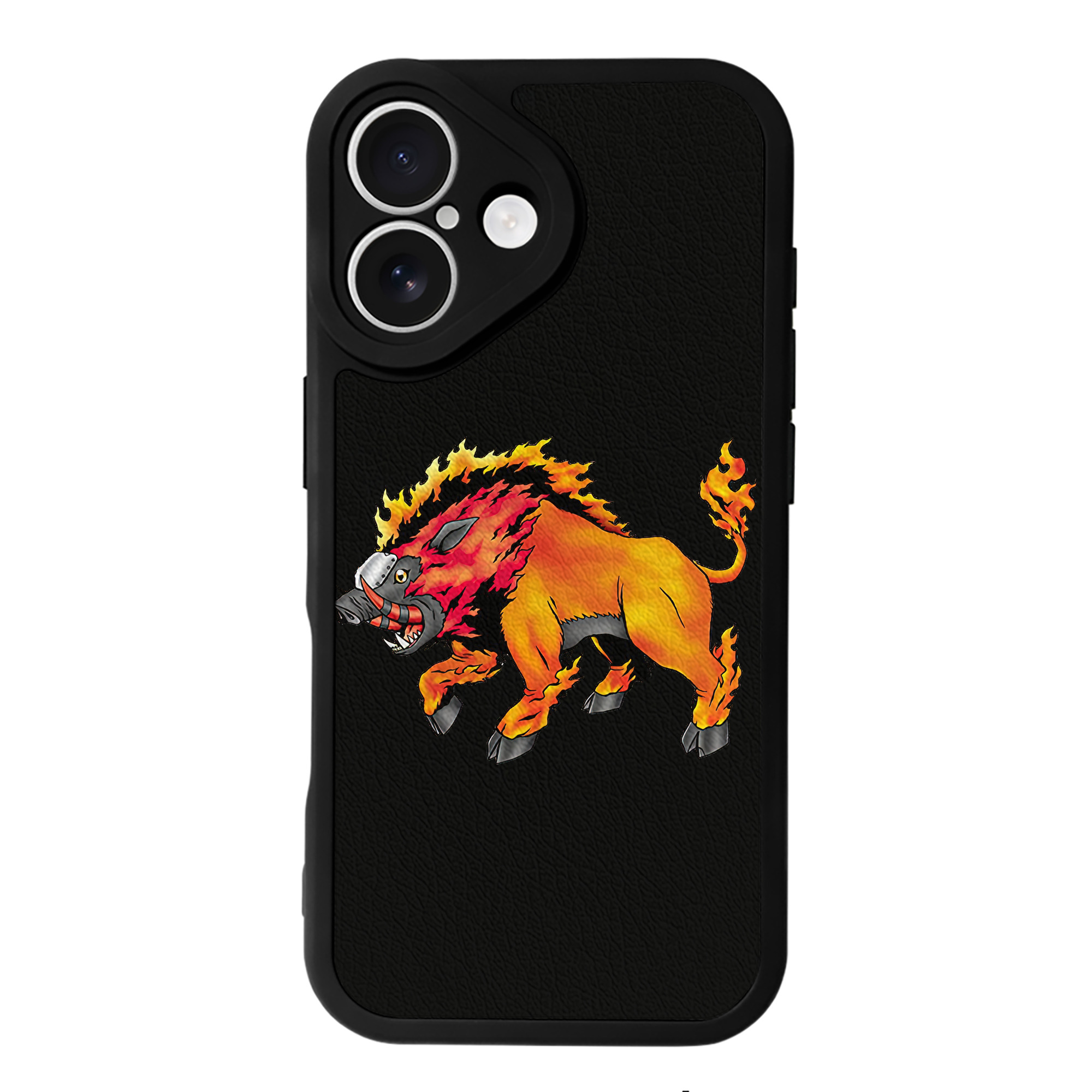 （画像用） Digimon デジタルモンスター/デジモン 【iPhone 16シリーズ対応】シリコンスマホケース（レザー調） 材質：シリコン